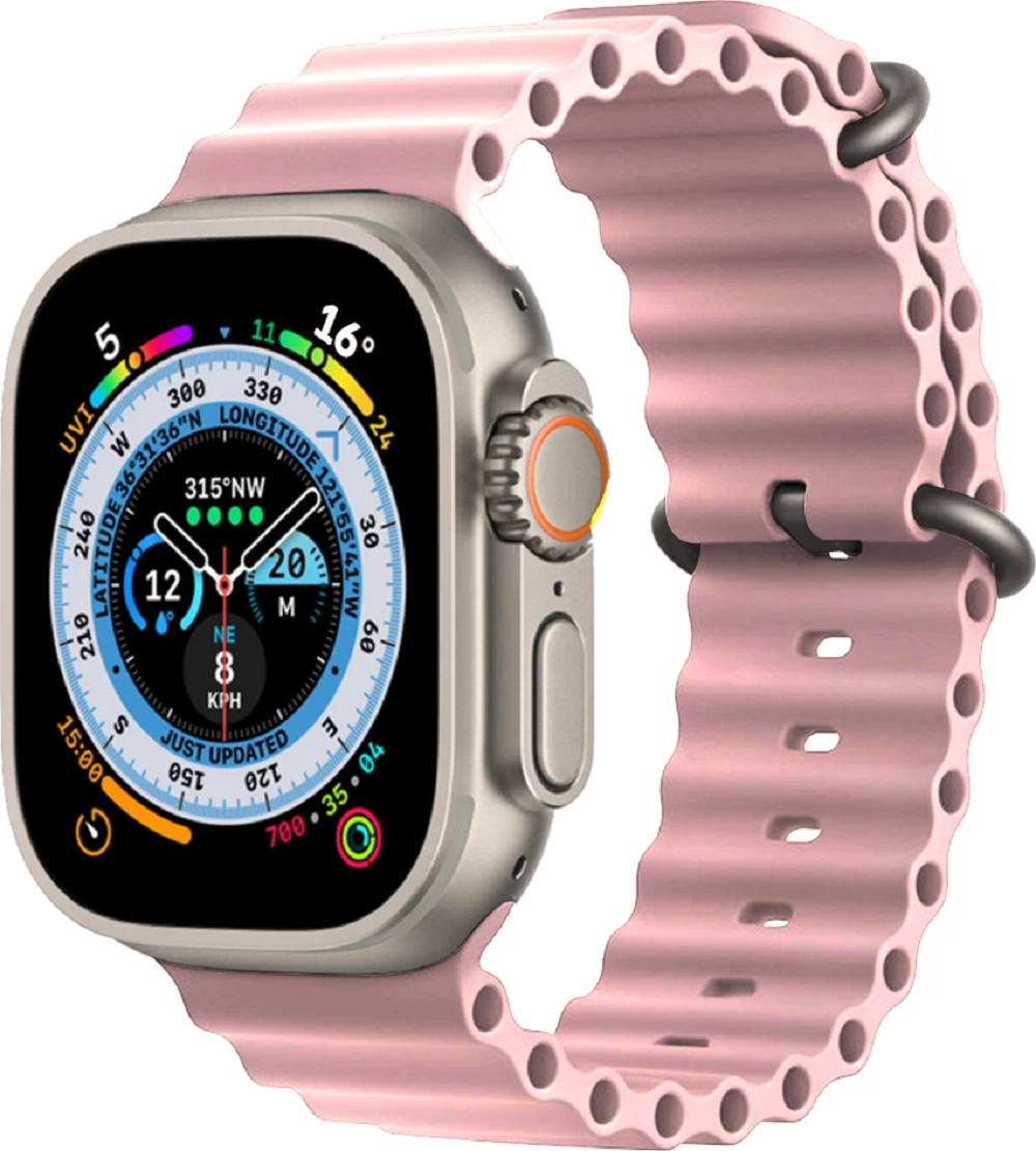 Cursor Color Rosa Smartwatch S9 Ultra Pro Gps Brújula